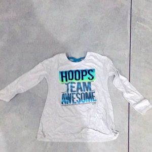 Grey justice long sleeve shirt Hoops Team Awesome